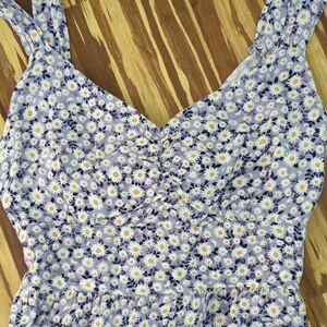 LAST CHANCE or CHARITY Just Found Floral Daisy Maxi Sundress with tie back